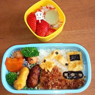 男の子の大好き！ショベル弁当